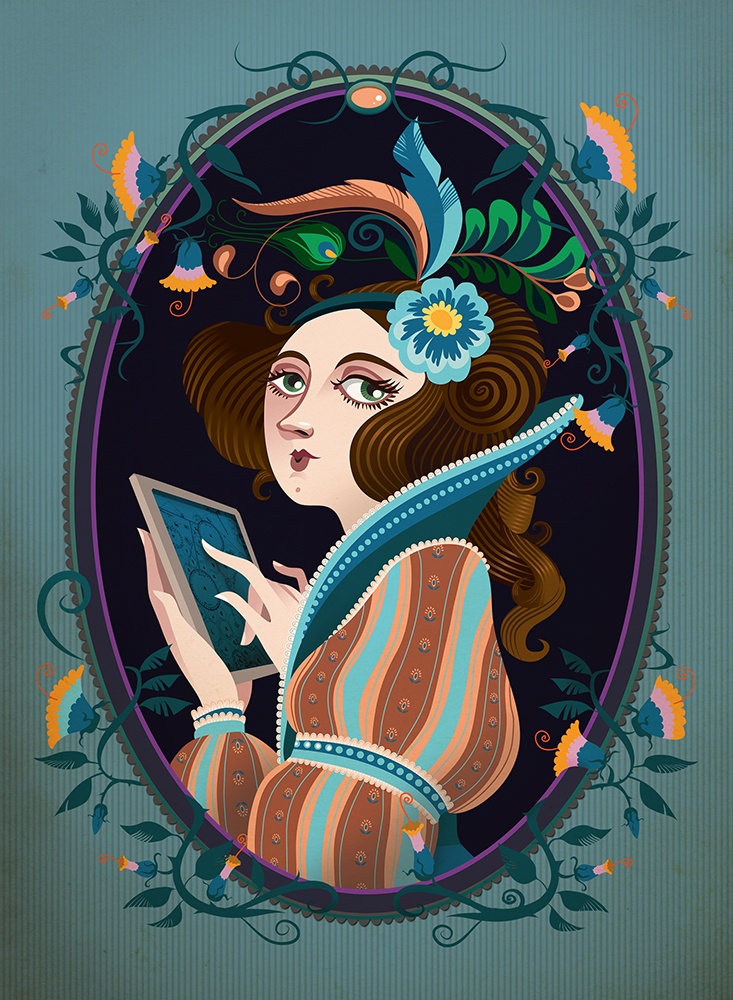 Ada Lovelace illustration by Elisabetha Stoinich https://www.zombetty.com/