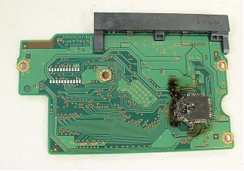 burnt pcb photo 2 burnt pcb photo 2