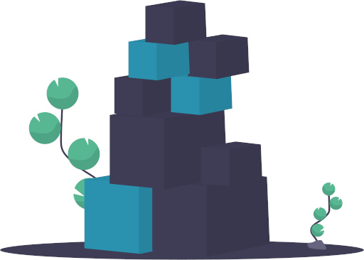 Illustration: stacked boxes; Data and its storage systems come in all shapes and sizes