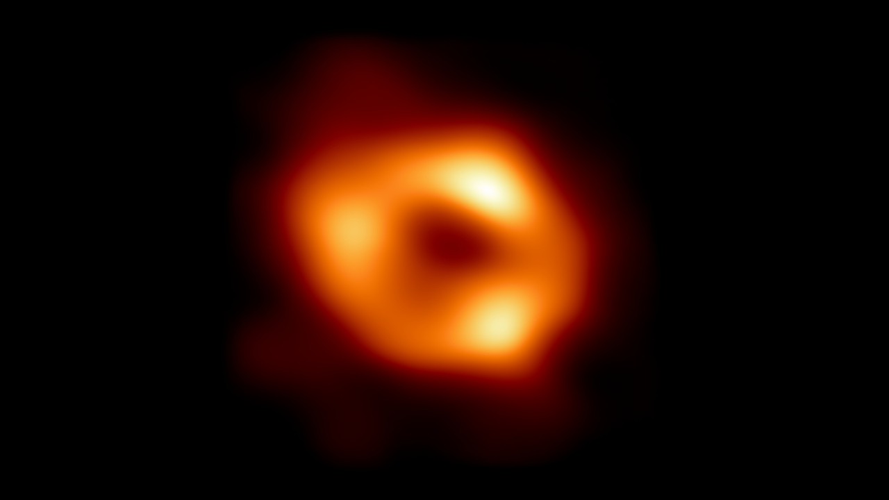 First image of the black hole at the Galactic Center. Credit: EHT Collaboration.